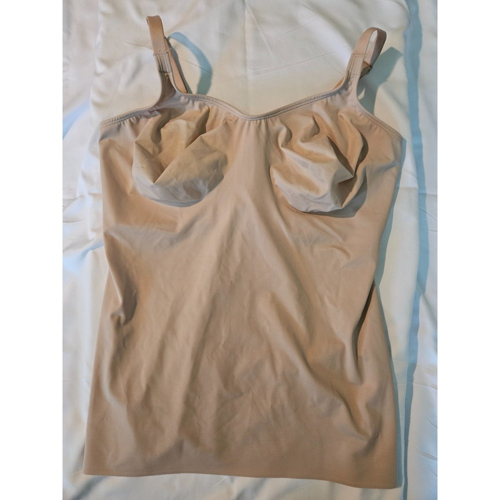 Cupid Beige Shapewear 42D Wireless Firm Control Adjustable Straps Style 5793